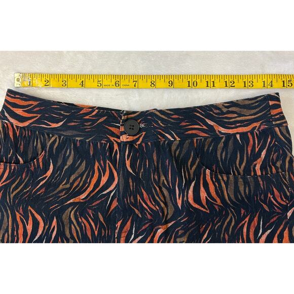 Anthropologie See U Soon Women's Mid Rise Shorts Black/Orange Size 4 - NWT - Picture 3 of 9